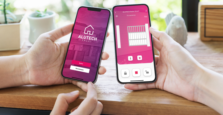 Умный привод для откатных ворот ALUTECH Roteo RTO-1000MKIT-Sm + проводные фотоэлементы LM-L + Wi-fi модуль WM-Sm